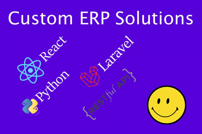 I will develop any erp solution by django or laravel