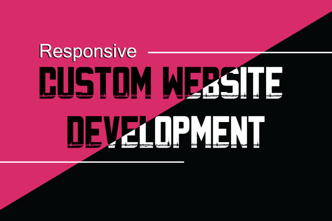 I will develop custom website in html, css, js, jquery, bootstrap