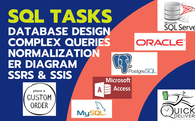 I will develop sql database, sql queries,ssrs,ssis projects
