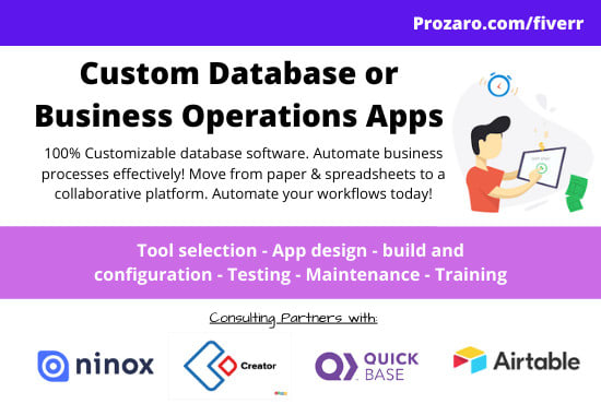 I will develop your custom business application or database