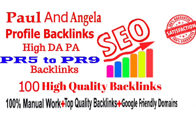 I will do 100 paul and angela profile backlinks