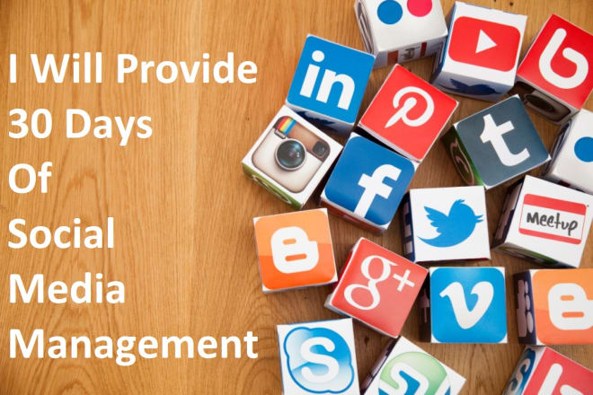 I will do 30 days of social media management and marketing