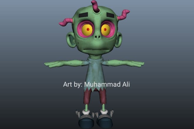 I will do 3d character modeling