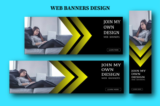 I will do animated web banner and facebook cover photo design