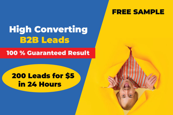 I will do b2b lead generation and linkedin lead generation