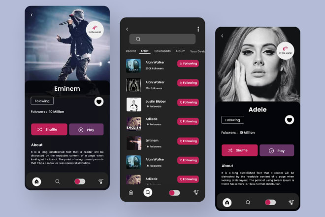 I will do beautiful ui ux for your mobile app