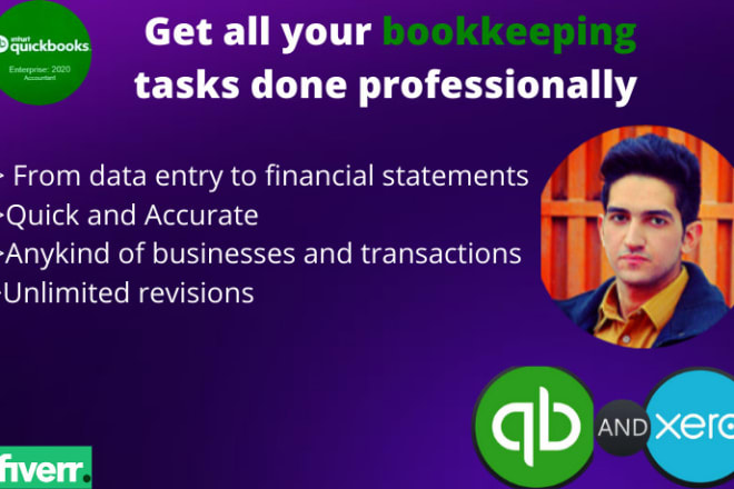 I will do bookkeeping using quickbooks online and xero