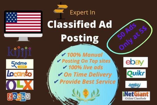 I will do classified ad posting in USA