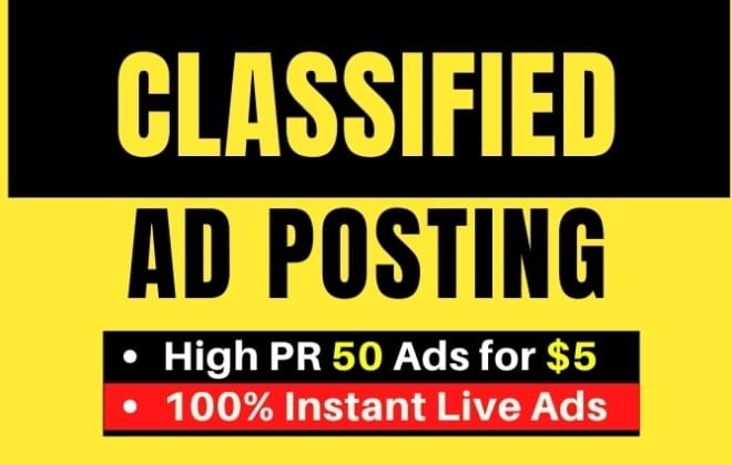 I will do classified ads posting