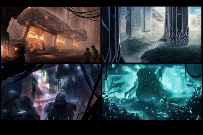 I will do concept art and storyboard for game,film,adv