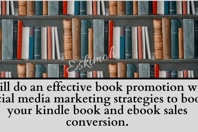 I will do converting book promotion and book marketing on social media