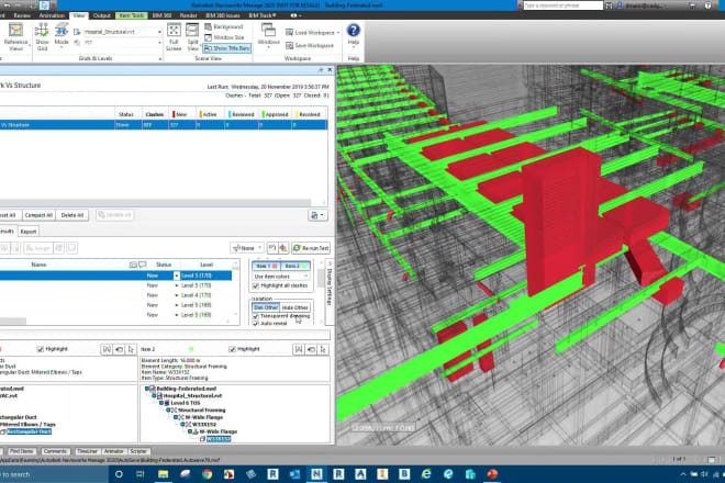 I will do create a clash detection report from navisworks manages