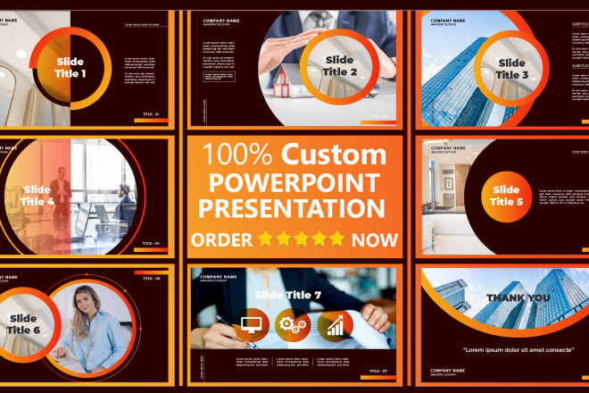 I will do custom powerpoint presentation design or will redesign