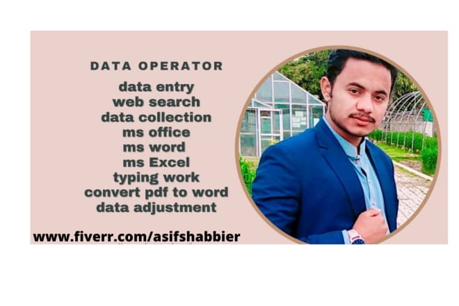 I will do data entry operator and copy paste work