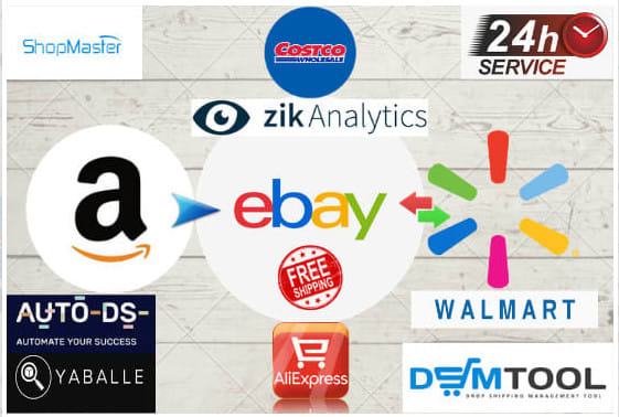 I will do ebay drop shipping listings from any source site