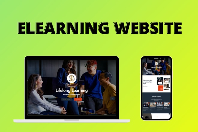 I will do elearning website,membership website,online course website by learndash,wplms