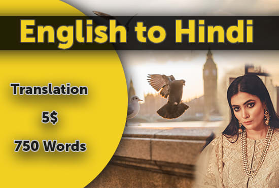 I will do english to hindi translation professionally