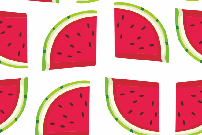 I will do epic seamless fruits pattern designs just 24 hours