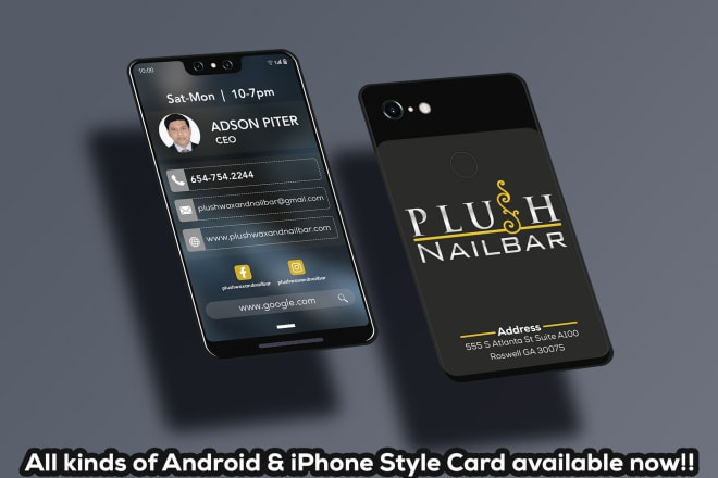 I will do iphone style business card