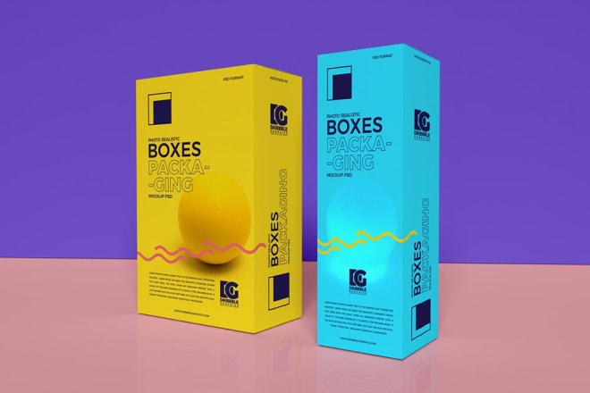 I will do minimalist packaging or box design or product mockup or product packaging