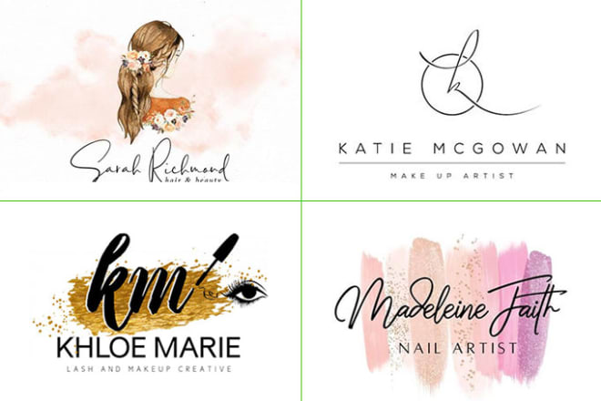 I will do modern cosmetic makeup salon or beauty logo design