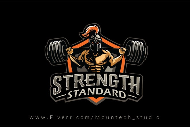 I will do modern fitness gym sports health marketing logo design