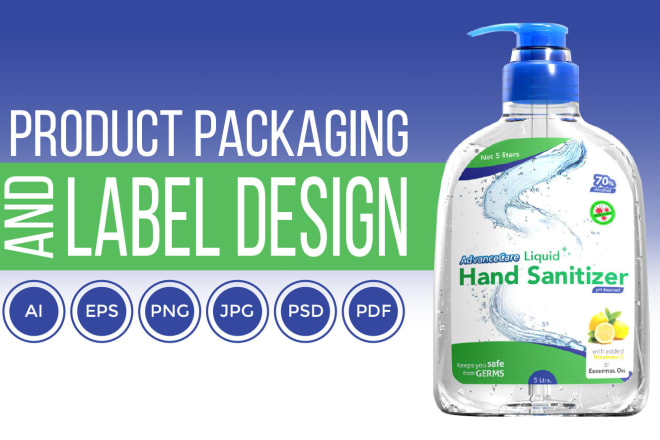 I will do premium product packaging and bottle label design