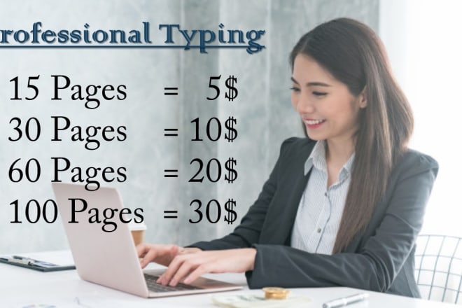 I will do professional typing,data entry and PDF to word