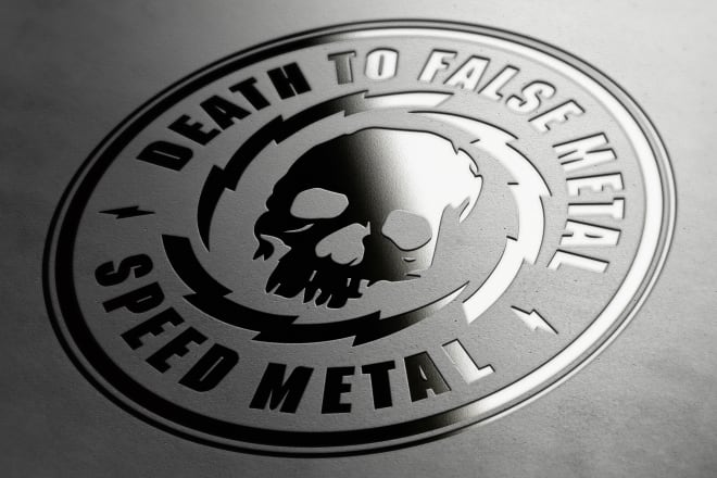 I will do realistic metal logo mockup
