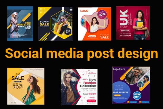 I will do social media design facebook instagram post design,social media post design