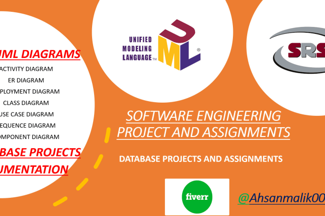 I will do software engineering database project, software assignment and uml diagrams