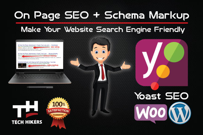 I will do wordpress yoast SEO on page with schema markup
