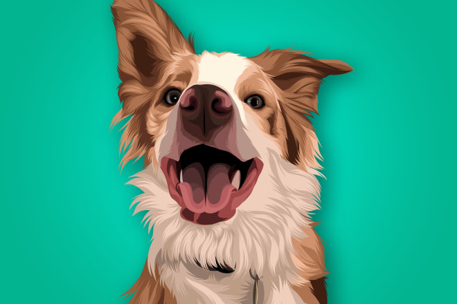 I will draw high quality vector art for your pet 12 hours