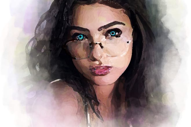 I will draw your portrait in watercolor