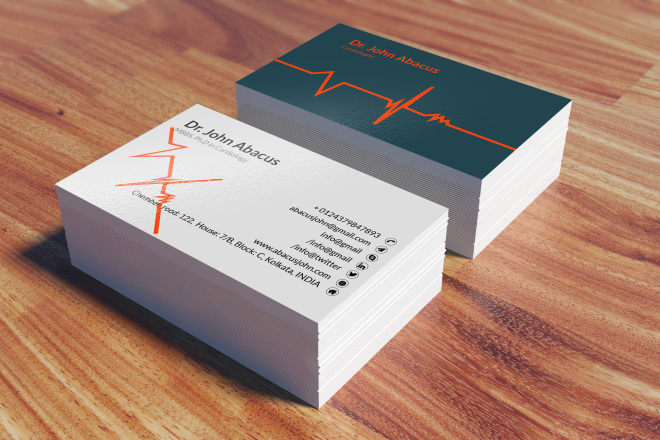 I will drawing top rated eye catching visiting card for you