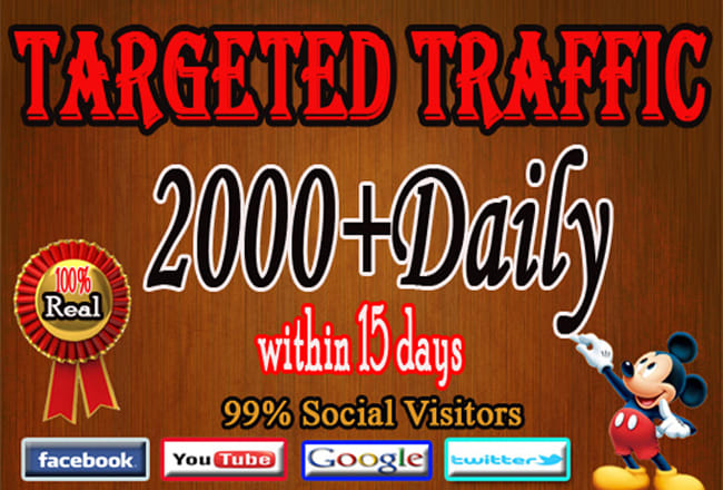 I will drive 2k daily targeted website,traffic