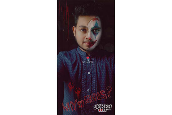 I will edit your photo like a joker
