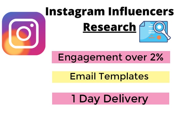 I will find best instagram influencers for your niche