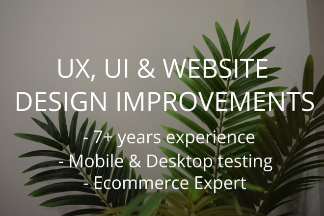 I will give an expert UX review of your website