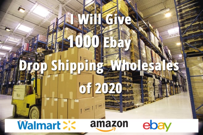 I will give top 1000 dropshipping dropship wholesale list for ebay plus guides