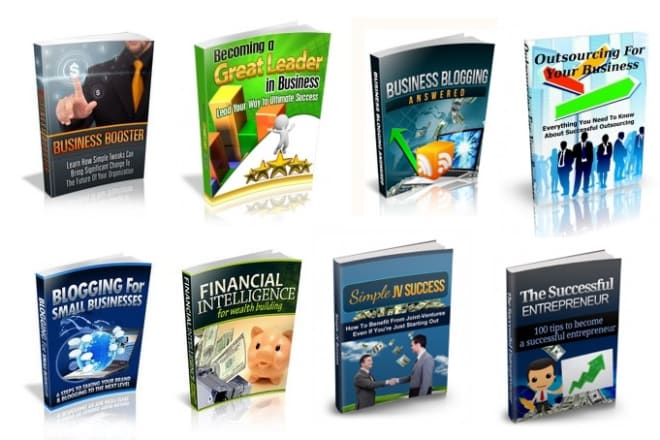 I will give you 100 business ebooks with resell rights