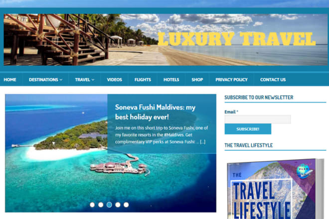 I will give you a professional travel website