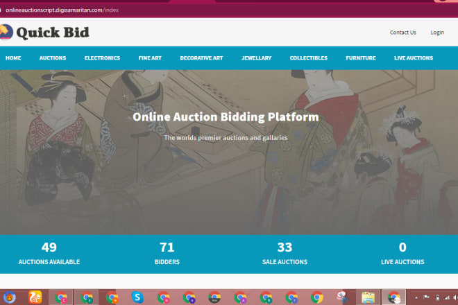 I will give you auction website script