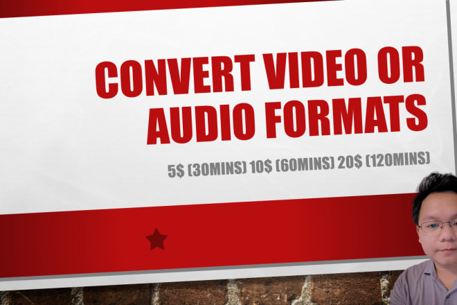 I will help you convert your videos to other formats