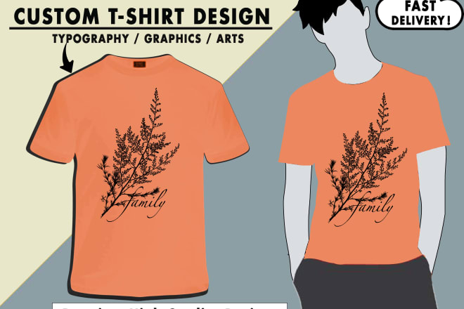 I will illustrate awesome designs to print on your t shirt