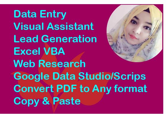 I will lead generation, virtual assistant, excel vba, convert file