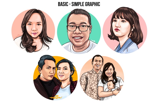 I will make a digital painting of your portrait in my style