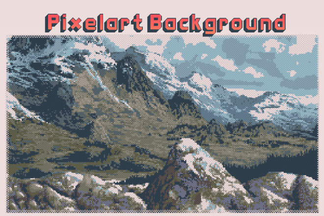 I will make a pixel art background for you
