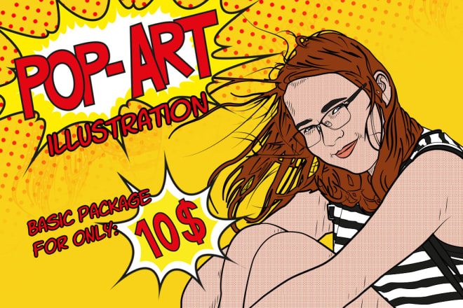 I will make an amazing pop art illustration of you