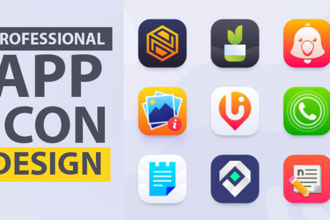 I will make an app icon design for android and ios